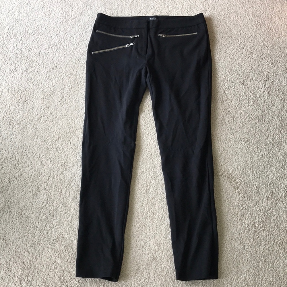 Body by Victoria black pants 8 dress zippers